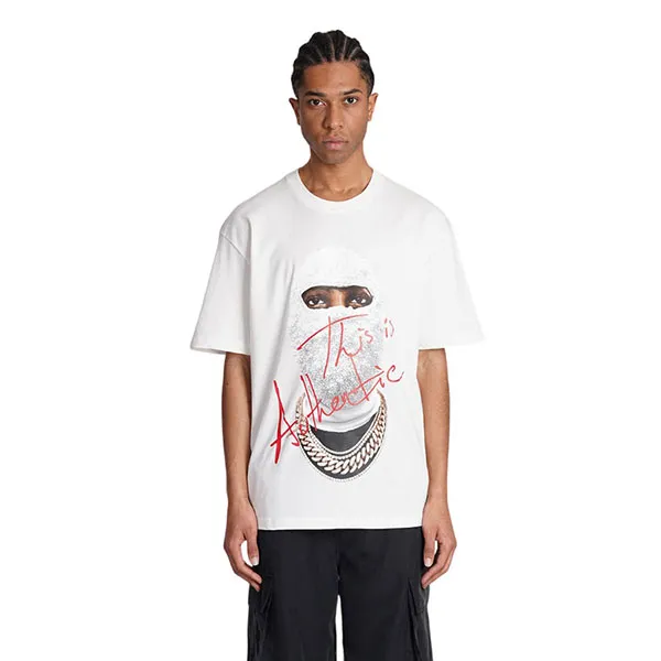 Áo Phông Nam Ih Nom Uh Nit White With Face Printed - NUS24283081 Tshirt Màu Trắng Size XS - Thời trang - Vua Hàng Hiệu
