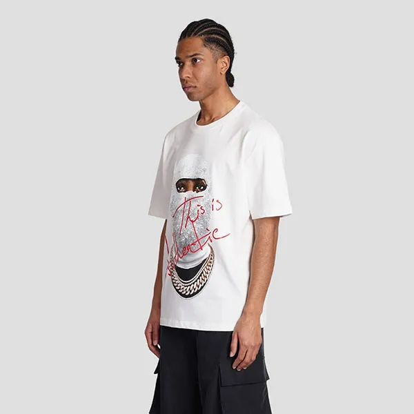 Áo Phông Nam Ih Nom Uh Nit White With Face Printed - NUS24283081 Tshirt Màu Trắng Size XS - Thời trang - Vua Hàng Hiệu