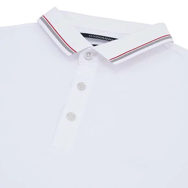 Áo Polo Cộc Tay Giovanni GPL0089-1WH Màu Trắng Size XL