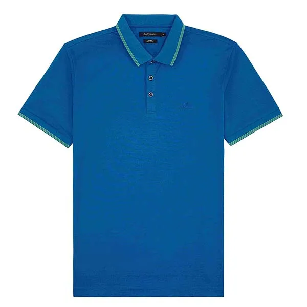 Áo Polo Cộc Tay Giovanni GPL0092-1 Màu Xanh Blue Size L