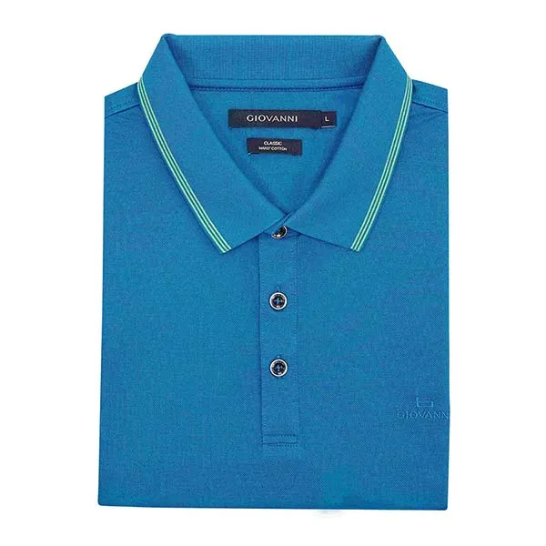 Áo Polo Cộc Tay Giovanni GPL0092-1 Màu Xanh Blue Size L
