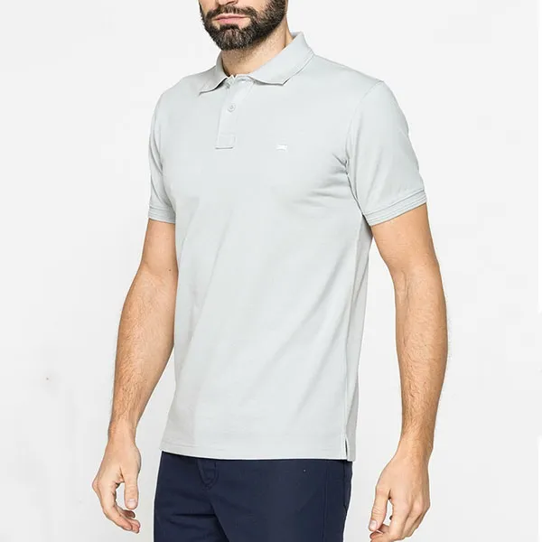 Áo Polo Nam Carrera Jeans T819B075AL_850 Màu Xám Size L