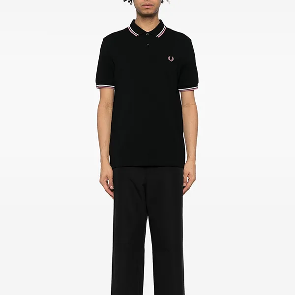 Áo Polo Nam Fred Perry Twin Tipped Shirt Màu Đen Size XS - Thời trang - Vua Hàng Hiệu