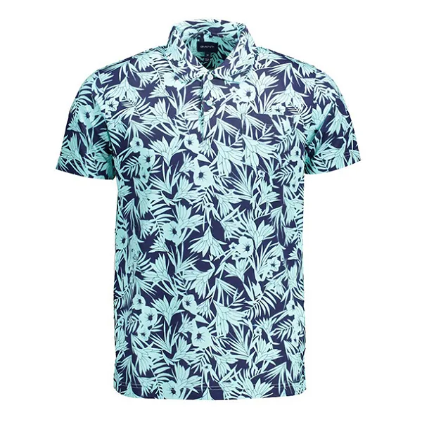 Áo Polo Nam Gant Short Sleeve Shirt 21012022091_AZZURRO_409 Màu Xanh Họa Tiết Size S - Thời trang - Vua Hàng Hiệu