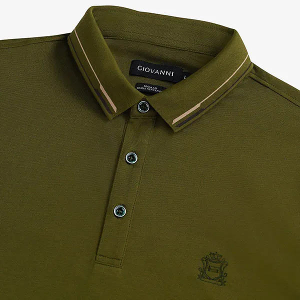 Áo Polo Nam Giovanni GPL0153-1 Màu Xanh Rêu Size L