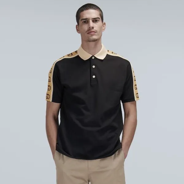 Áo Polo Nam Gucci With Interlocking G Stripe In Black 598949 XJB0Q 1082 Màu Đen Size S - Thời trang - Vua Hàng Hiệu