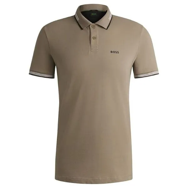 Áo Polo Nam Hugo Boss Paul Polo Shirt Màu Nâu Size M