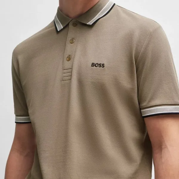 Áo Polo Nam Hugo Boss Polo Shirt With Contrast Logo Details 50469055 Màu Nâu Size L - Thời trang - Vua Hàng Hiệu