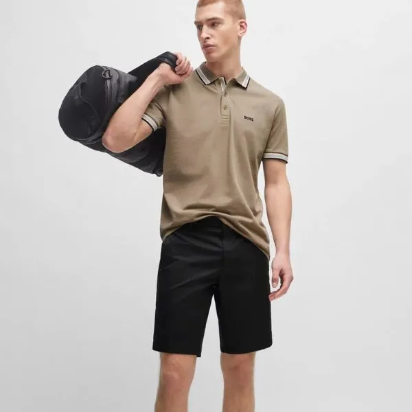 Áo Polo Nam Hugo Boss Polo Shirt With Contrast Logo Details 50469055 Màu Nâu Size L - Thời trang - Vua Hàng Hiệu