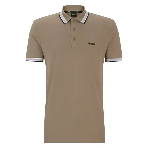 Áo Polo Nam Hugo Boss Polo Shirt With Contrast Logo Details 50469055 Màu Nâu Size L - Thời trang - Vua Hàng Hiệu