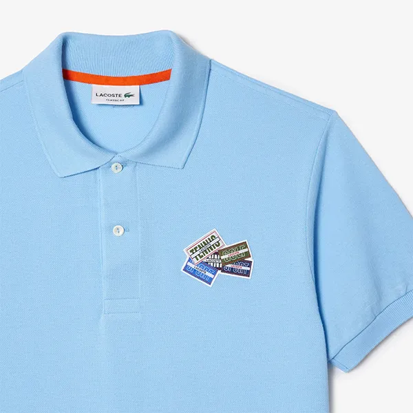 Áo Polo Nam Lacoste Classic Fit Cotton Piqué L.12.12 Badge Detail PH2052 HBP Màu Xanh Dương Size 2 - Thời trang - Vua Hàng Hiệu