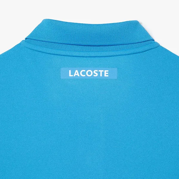 Áo Polo Nam Lacoste Piqué Straight Fit Ultra-Dry Technology DH7362 51 I9K Màu Xanh Blue Size 3
