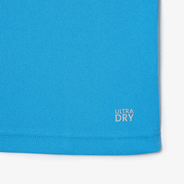 Áo Polo Nam Lacoste Piqué Straight Fit Ultra-Dry Technology DH7362 51 I9K Màu Xanh Blue Size 3