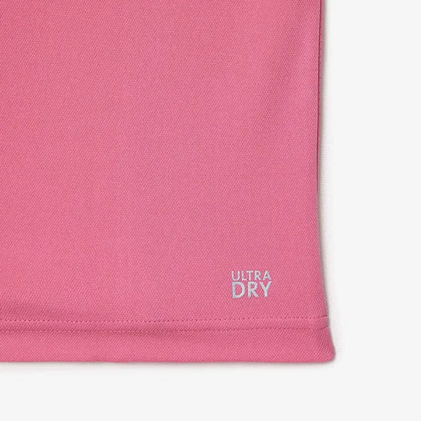 Áo Polo Nam Lacoste Piqué Straight Fit Ultra-Dry Technology DH7362 51 UI4 Màu Hồng Size 4