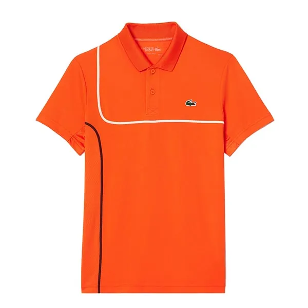 Áo Polo Nam Lacoste Tenis Piqué Straight Fit Ultra-Dry Technology DH7362 FHR Màu Cam Size S - Thời trang - Vua Hàng Hiệu