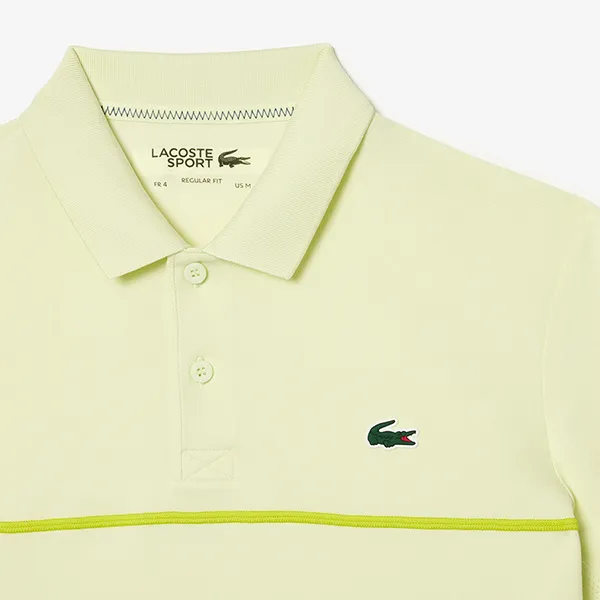 Áo Polo Nam Lacoste Piqué Tennis Ultra-Dry Technology DH7362 PSN Màu Vàng Chanh Size 5 - Thời trang - Vua Hàng Hiệu