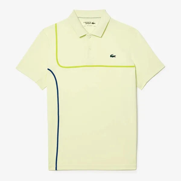Áo Polo Nam Lacoste Piqué Tennis Ultra-Dry Technology DH7362 PSN Màu Vàng Chanh Size 5 - Thời trang - Vua Hàng Hiệu