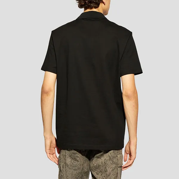Áo Polo Nam Versace Black With Medusa Logo Embroidered - 1013906 1A11305 1B000 Màu Đen Size L