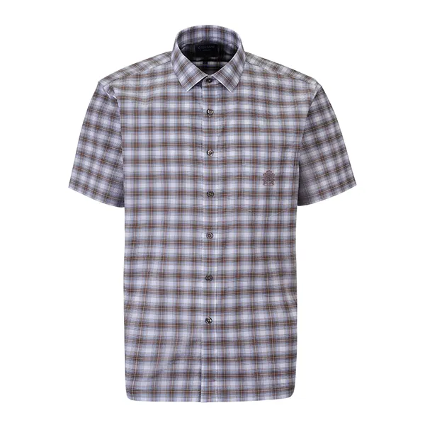 Áo Sơ Mi Cộc Tay Nam Giovanni GSS0147-1 Màu Nâu Size L - Thời trang - Vua Hàng Hiệu
