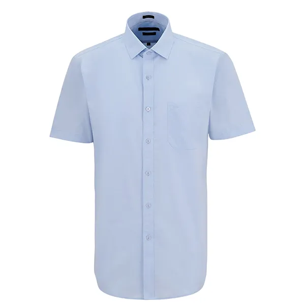 Áo Sơ Mi Cộc Tay Nam Giovanni Sartoria SSS0035-1 Màu Xanh Da Trời Nhạt Size L