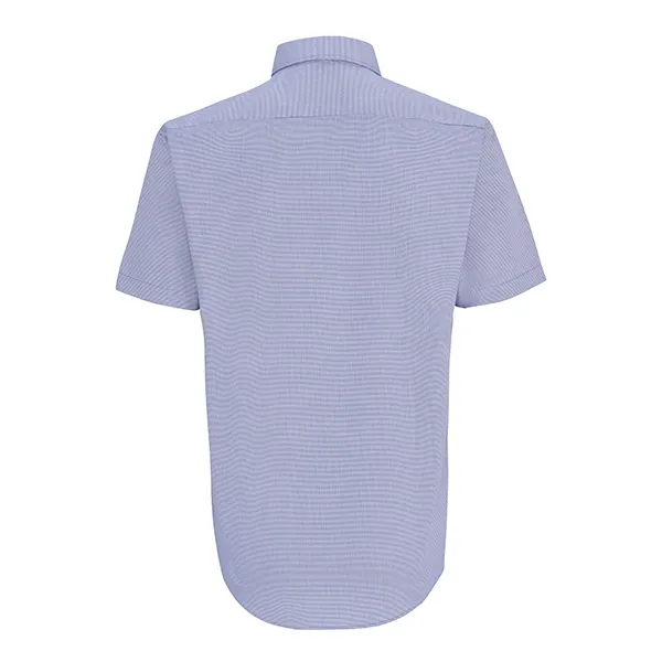 Áo Sơ Mi Cộc Tay Nam Giovanni Shirt GSS0161-1 Kẻ Xanh Navy Size S - Thời trang - Vua Hàng Hiệu