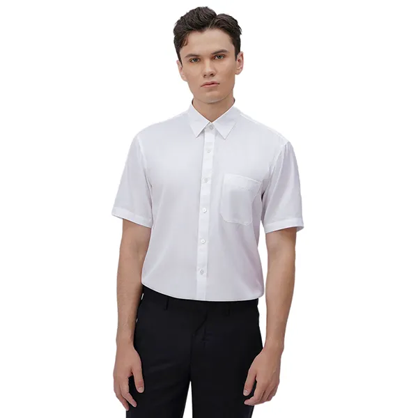 Áo Sơ Mi Cộc Tay Nam Giovanni SSS0024-1WH Màu Trắng Size M