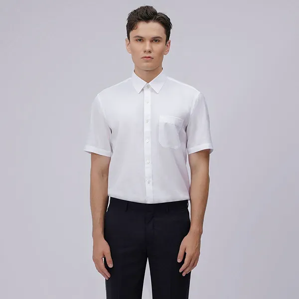 Áo Sơ Mi Cộc Tay Nam Giovanni SSS0024-1WH Màu Trắng Size M