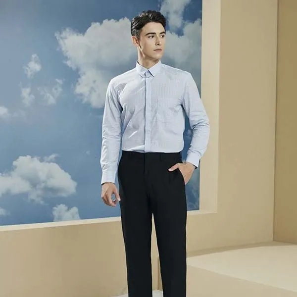 Áo Sơ Mi Dài Tay Nam Giovanni GLS0253-1LB Màu Xanh Da Trời Nhạt Size XL