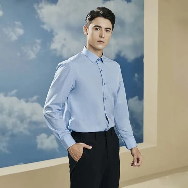 Áo Sơ Mi Dài Tay Nam Giovanni GLS0255-1OB Màu Xanh Da Trời Size L