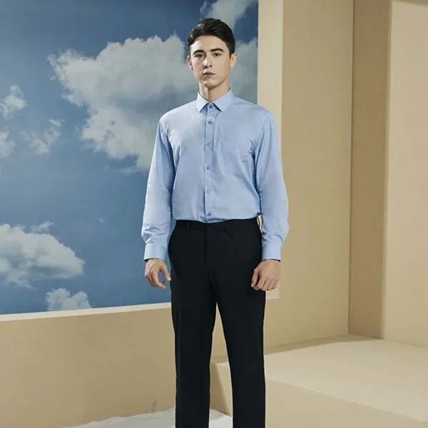Áo Sơ Mi Dài Tay Nam Giovanni GLS0255-1OB Màu Xanh Da Trời Size L