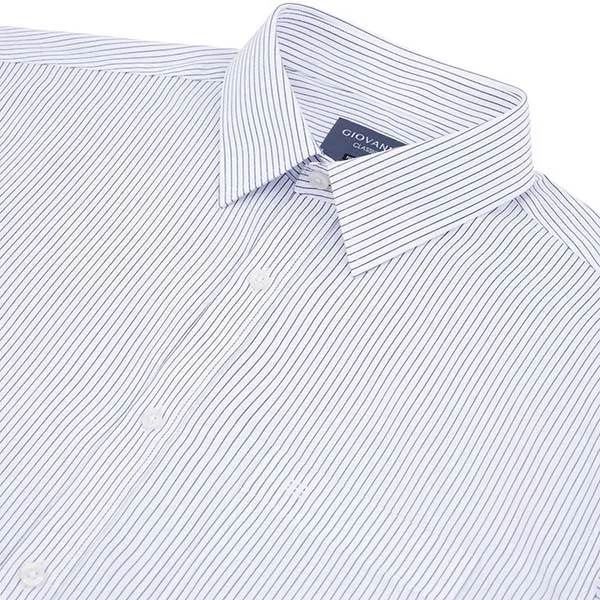 Áo Sơ Mi Dài Tay Nam Giovanni GLS0256-1NN Kẻ Sọc Màu Xanh/Trắng Size L