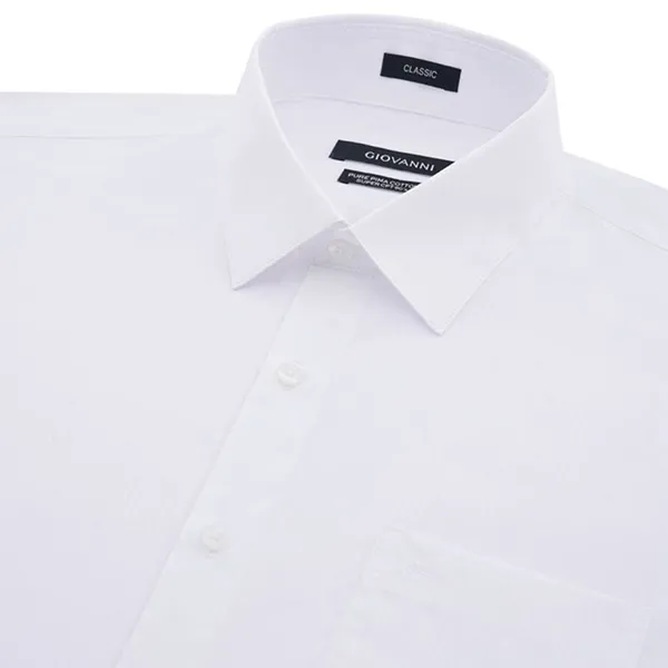 Áo Sơ Mi Dài Tay Nam Giovanni GLS0268-1WH Màu Trắng Size L
