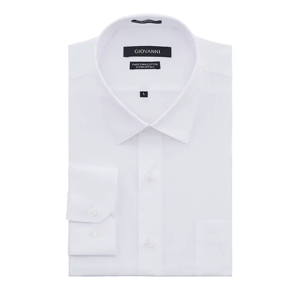 Áo Sơ Mi Dài Tay Nam Giovanni GLS0268-1WH Màu Trắng Size L