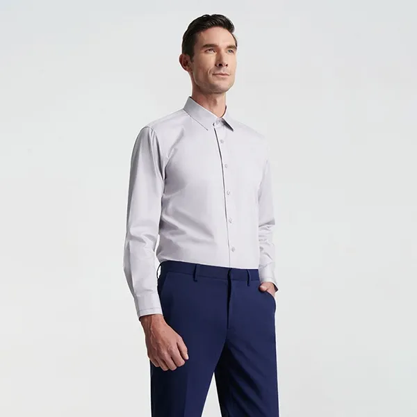 Áo Sơ Mi Dài Tay Nam Giovanni GLS0271-1LR Màu Ghi Nhạt Size L