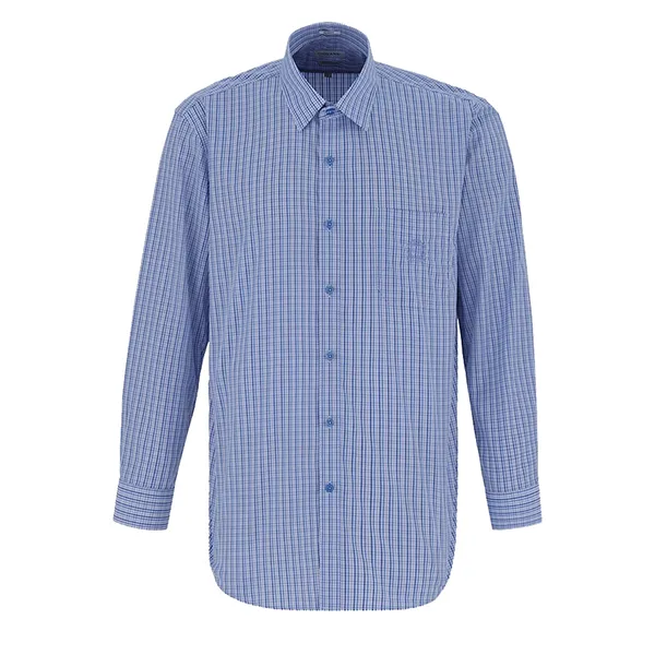 Áo Sơ Mi Dài Tay Nam Giovanni GLS0323-1OB Kẻ Caro Màu Xanh Da Trời Size XL - Thời trang - Vua Hàng Hiệu