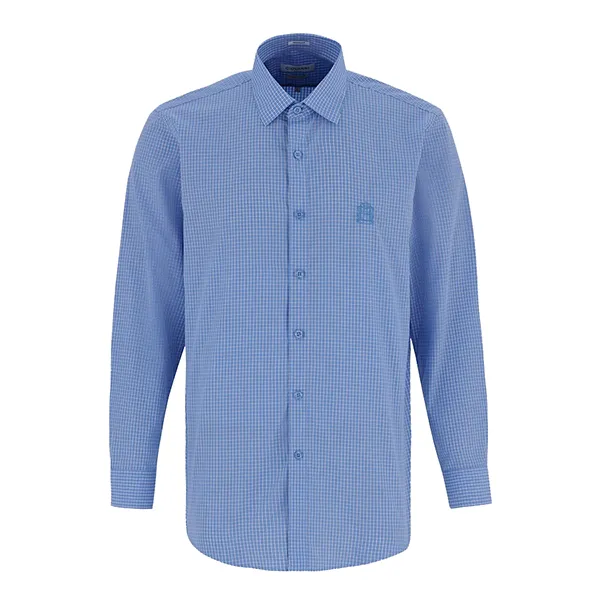 Áo Sơ Mi Dài Tay Nam Giovanni GLS0328-1OB Kẻ Caro Màu Xanh Da Trời Size M - Thời trang - Vua Hàng Hiệu