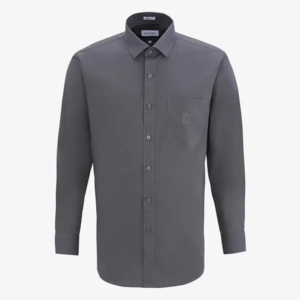 Áo Sơ Mi Dài Tay Nam Giovanni GLS0374-1DR Màu Ghi Xám Size M - Thời trang - Vua Hàng Hiệu