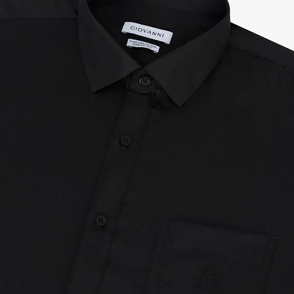 Áo Sơ Mi Dài Tay Nam Giovanni GLS0376-1NK Màu Đen Size L