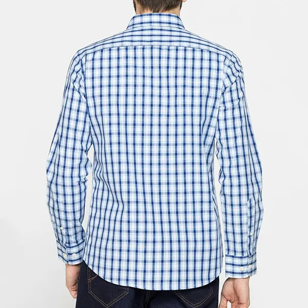 Áo Sơ Mi Nam Carrera Jeans Caro 213A1230A Màu Xanh Kẻ Size M