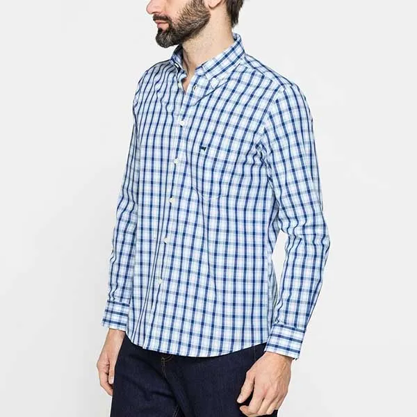 Áo Sơ Mi Nam Carrera Jeans Caro 213A1230A Màu Xanh Kẻ Size M