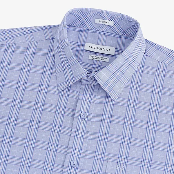Áo Sơ Mi Nam Giovanni GLS0289-1CV Màu Tím Size L - Thời trang - Vua Hàng Hiệu