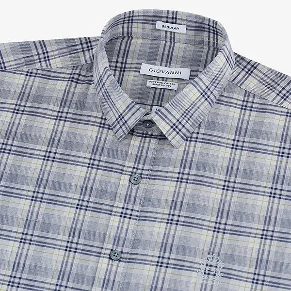 Áo Sơ Mi Nam Giovanni GLS0292-1DR Màu Ghi Đậm Size L - Thời trang - Vua Hàng Hiệu