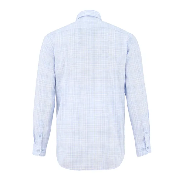 Áo Sơ Mi Nam Giovanni Sartoria Regular Fit Shirt GLS0306-1LB Kẻ Xanh Nhạt Size XL