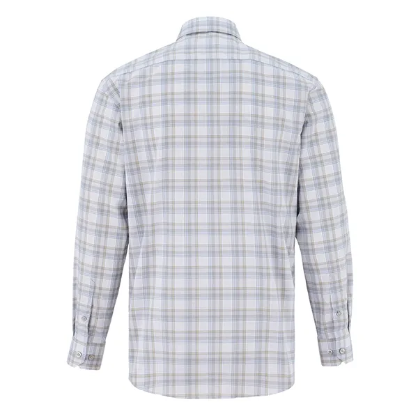 Áo Sơ Mi Nam Giovanni Sartoria Regular Fit Shirt GLS0307-1LR Màu Ghi Kẻ Size XL