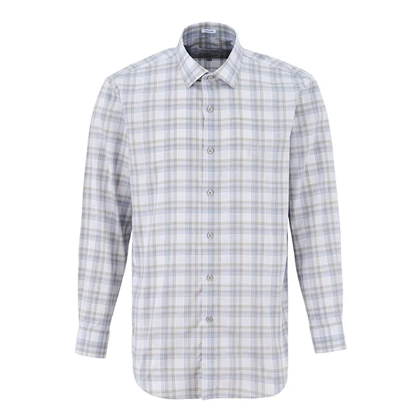 Áo Sơ Mi Nam Giovanni Sartoria Regular Fit Shirt GLS0307-1LR Màu Ghi Kẻ Size XL