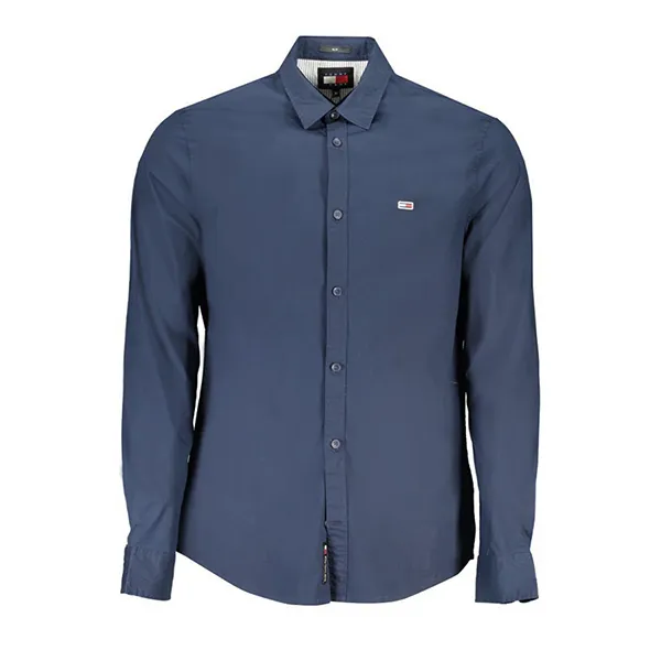 Áo Sơ Mi Nam Tommy Hilfiger Slim Fit Shirt DM0DM19519_BLC1G Màu Xanh Than Size S