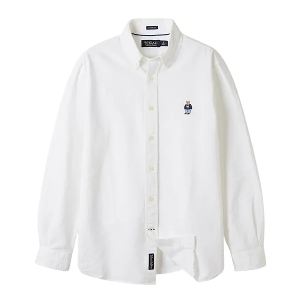 Áo Sơ Mi WHOAU Steve Oxford Shirt WHYWF2311U-IV Màu Trắng Size S