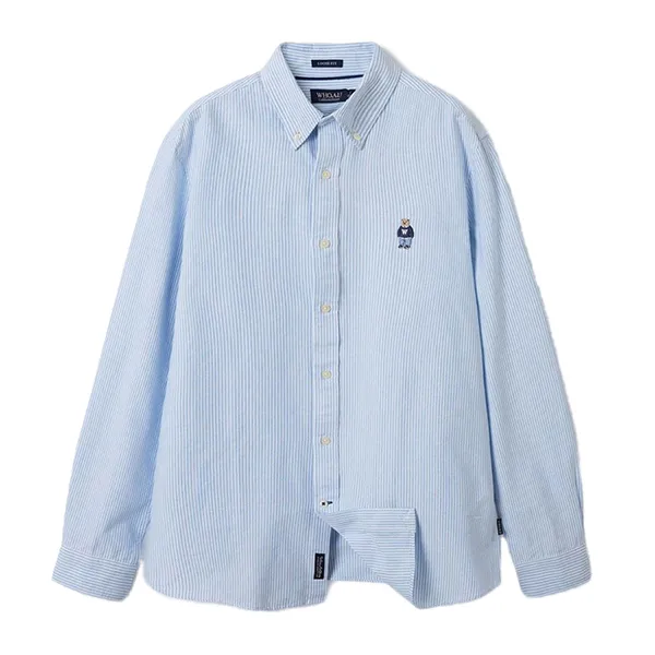 Áo Sơ Mi Nữ WHOAU Steve Oxfort Shirts WHYWF2311U Màu Xanh Da Trời