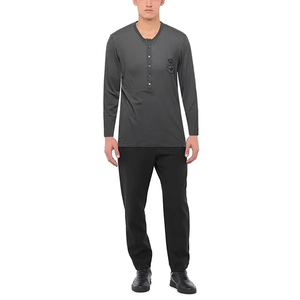 Áo Thun Dài Tay Nam Dolce & Gabbana D&G T-Shirt G8GB1Z Màu Xám Size 44