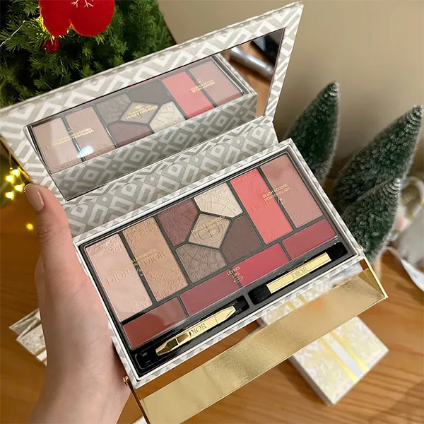 Bảng Phấn Mắt Dior Couture Palette Iconic Makeup Colors Face, Eyes And Lips 13 Màu (Limited Holiday 2024)